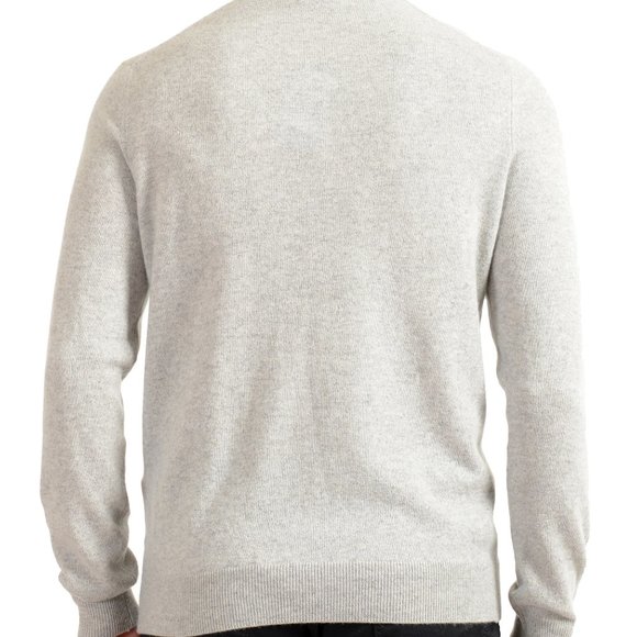 Malo Optimum Men's Gray 100% Cashmere Turtleneck Pullover Sweater - Picture 3 of 6